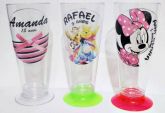 50 Tulipas de chopp 250ml - Acrílico com base colorida